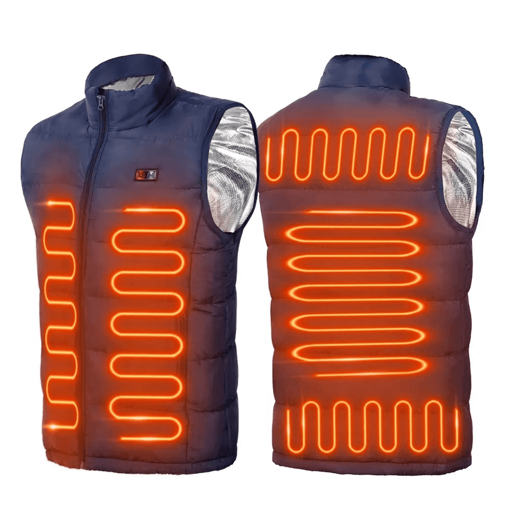 Electric Heated Vest Jacket | USB Powered, 9 Heating Zones & Windproof for Men and Women