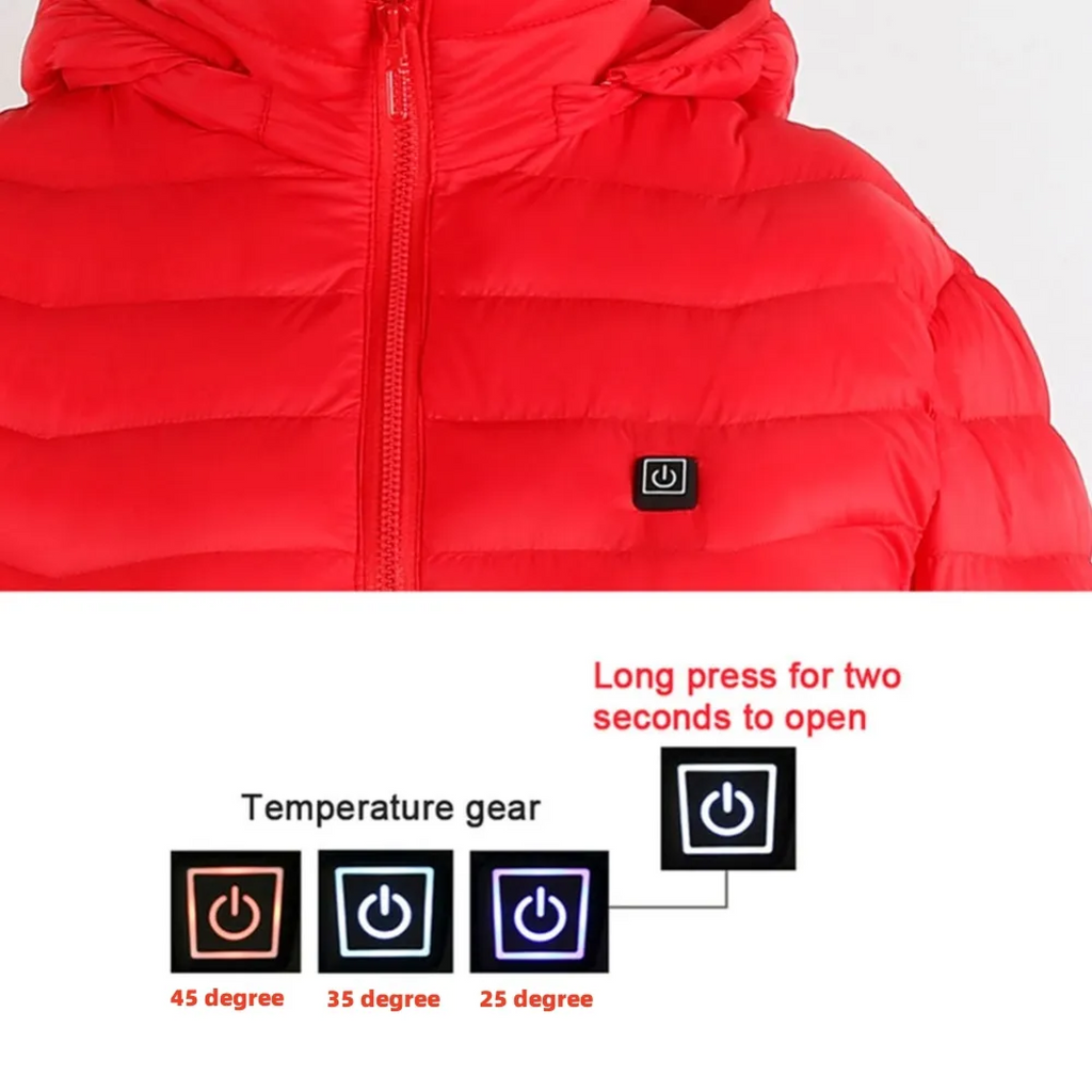 Heated Electric Jacket | Lightweight, Waterproof & Battery-Powered for Men and Women in Cold Weather Activities