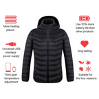 Heated Electric Jacket | Lightweight, Waterproof & Battery-Powered for Men and Women in Cold Weather Activities