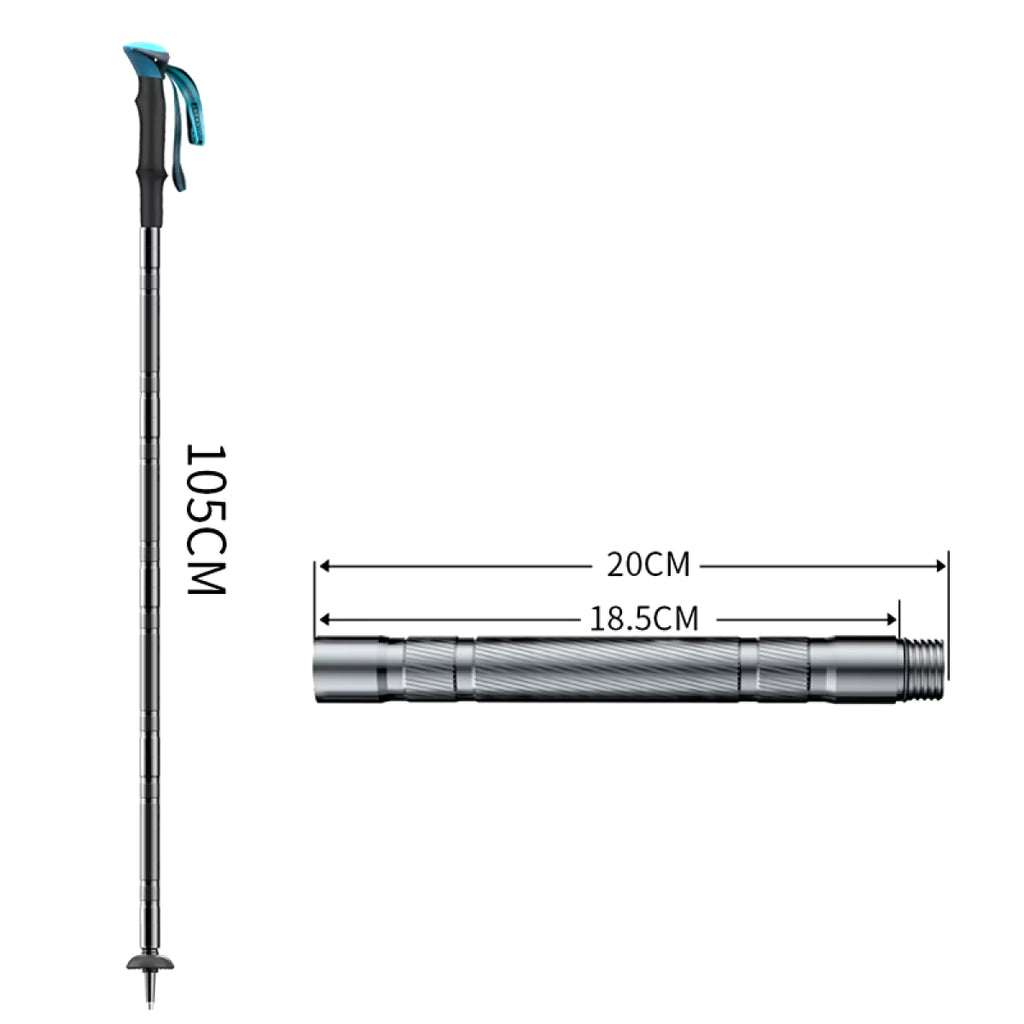 Multi-Functional Tactical Trekking Pole - Survival Hiking Stick with Built-In Tools - Durable & Versatile for Camping and Outdoor Adventures