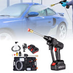 High-Pressure Cordless Washer with 2 Rechargeable Batteries for Outdoor Cleaning and Car Wash