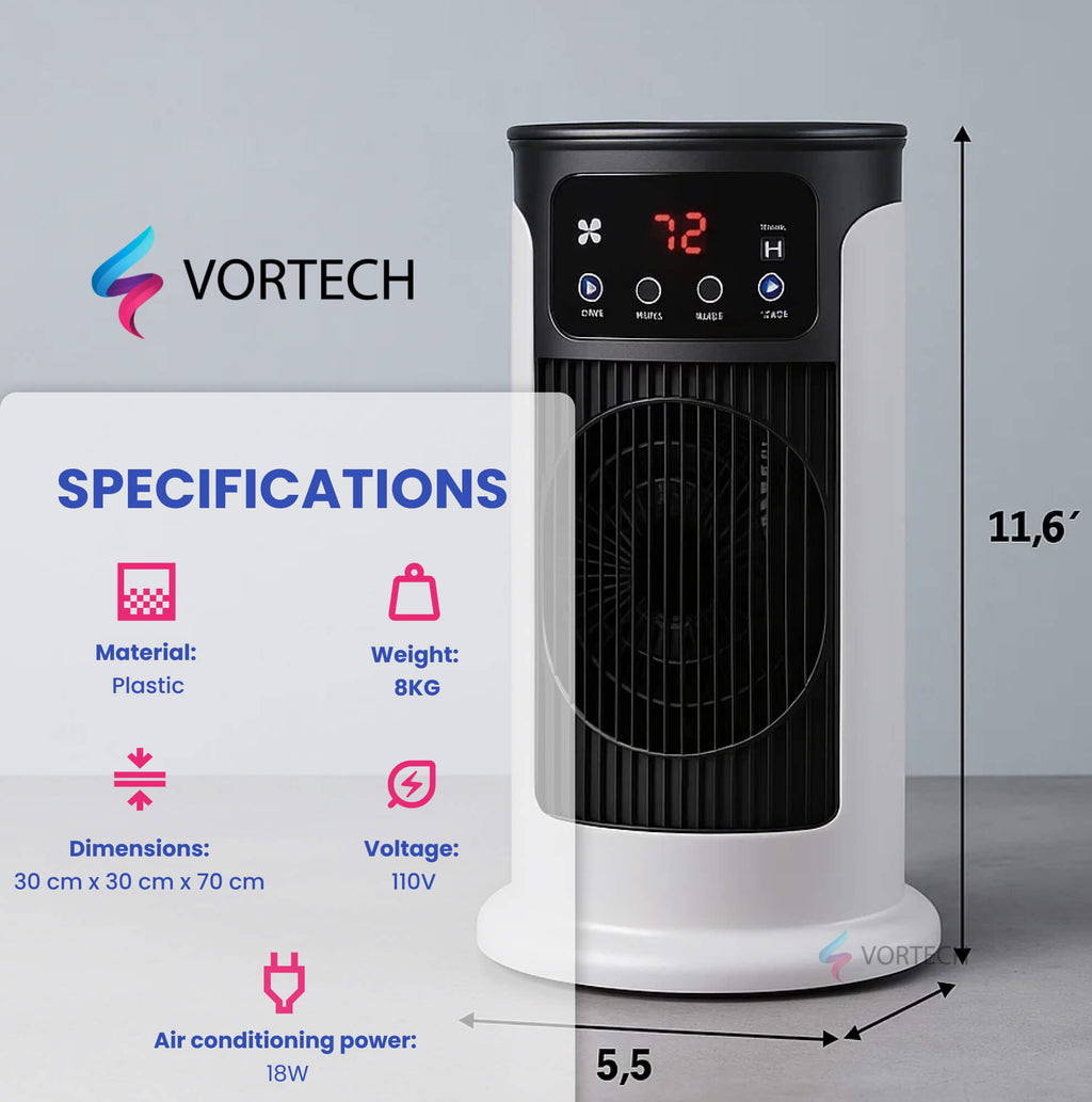 Portable Air Conditioner Stand Up Unit | Windowless, Energy Efficient & Ideal for Home Office and Dormitory Use