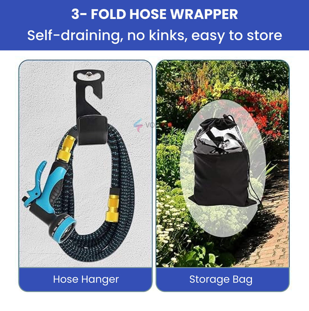Expandable Garden Hose | Lightweight, Durable & Versatile for Watering, Car Washing, and Outdoor Cleaning