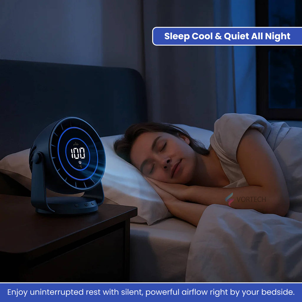 Turbo Cool Portable Air Conditioner | Whisper-Quiet, Adjustable Breeze & Compact Design for Home, Office & Car Use