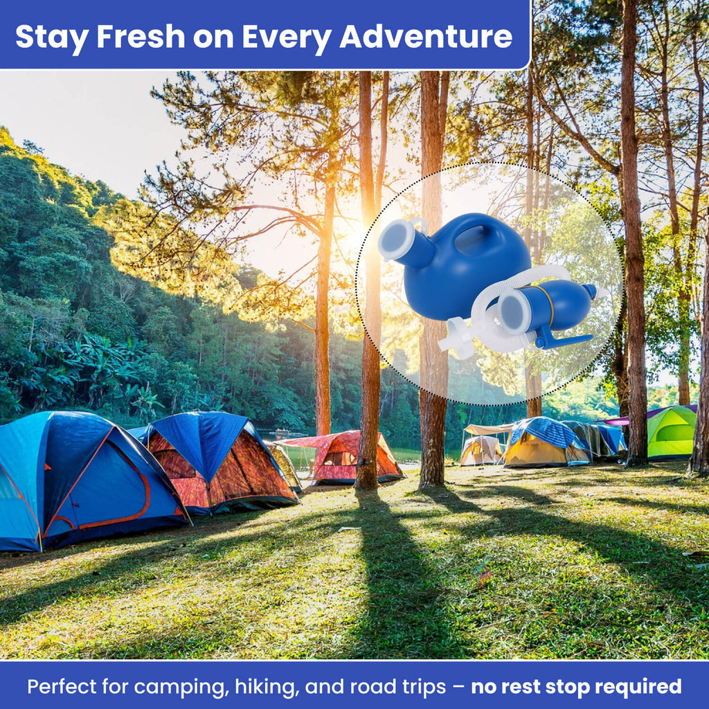 Portable Urine Travel Container | 2000ML Leak-Proof Design for Men & Women, Ideal for Camping, Hospitals, and Road Trips