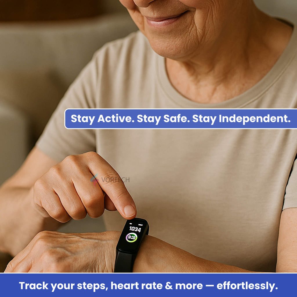 Kore Smartwatch | Heart Rate Monitoring, IP67 Waterproof & Ideal for Seniors' Health Tracking