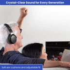 Wireless TV Headphones | Noise-Cancelling, Comfortable Fit & Ideal for Home Entertainment