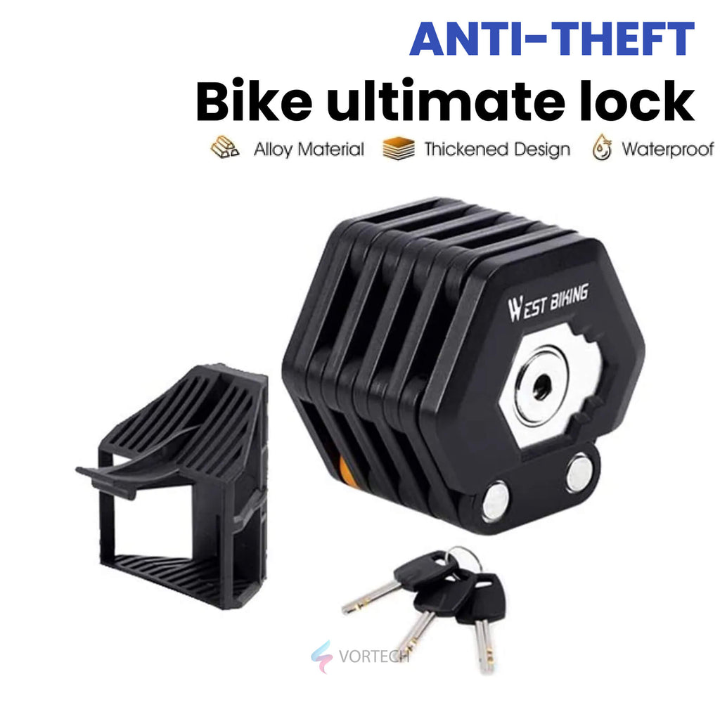 Ultimate Safe Bike Lock | Indestructible Hardened Steel for Bikes, E-Bikes, Scooters & Motorcycles
