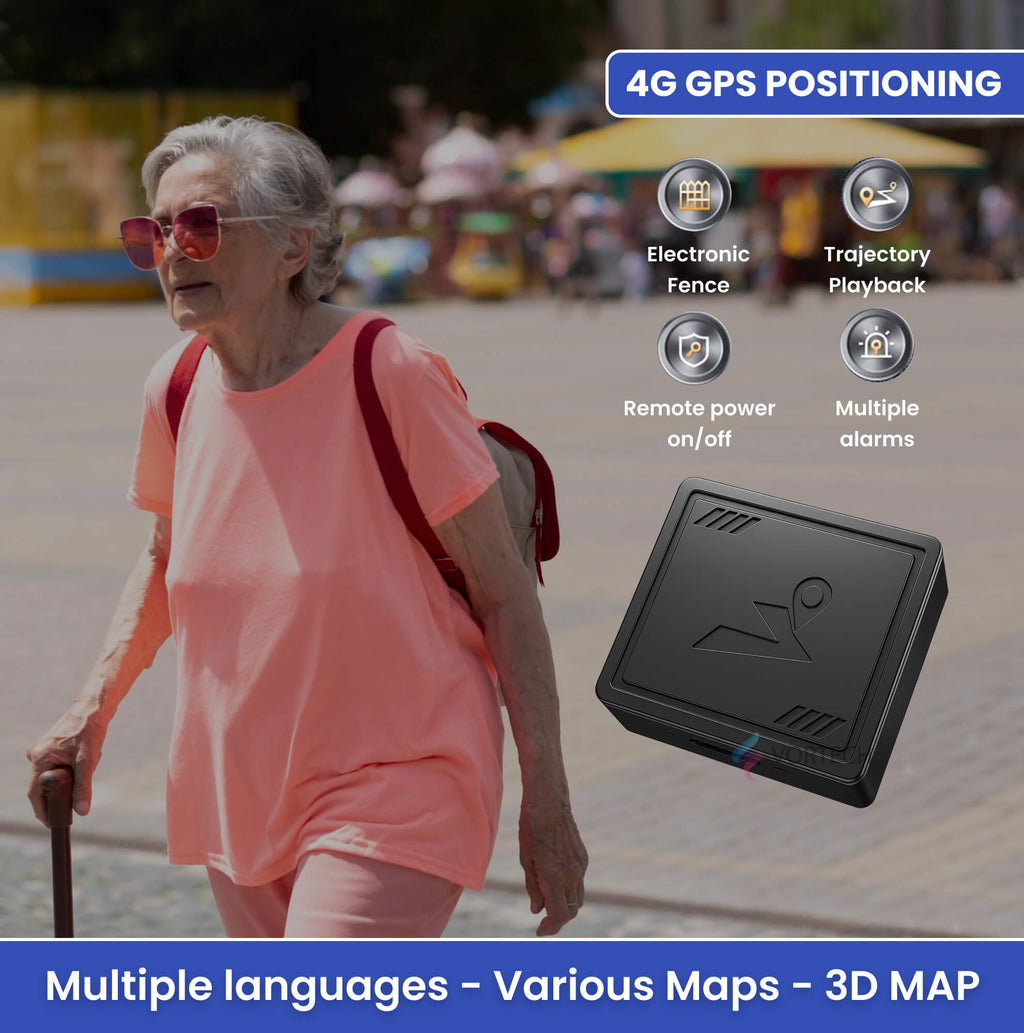 4G GPS Tracker for Seniors with Safe Zone Alerts | Real-Time Location for Dementia & Alzheimer’s Care – No Subscription Required