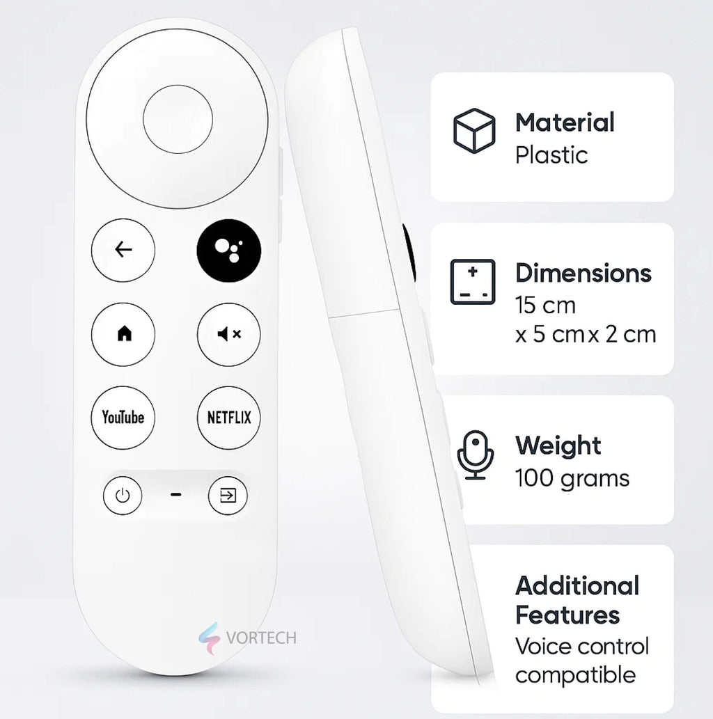 Chromecast 4 Replacement Remote | Easy Navigation & Quick Access for Seamless Streaming Experience