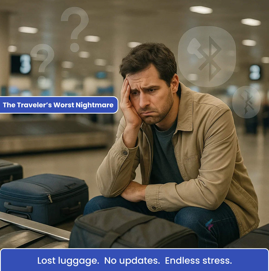 4G Luggage GPS Tracker with Real-Time Location | No Subscription, Geofencing Alerts & Anti-Theft Design for Travel Security