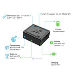 4G Luggage GPS Tracker with Real-Time Location | No Subscription, Geofencing Alerts & Anti-Theft Design for Travel Security