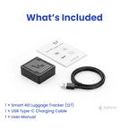 4G Luggage GPS Tracker with Real-Time Location | No Subscription, Geofencing Alerts & Anti-Theft Design for Travel Security