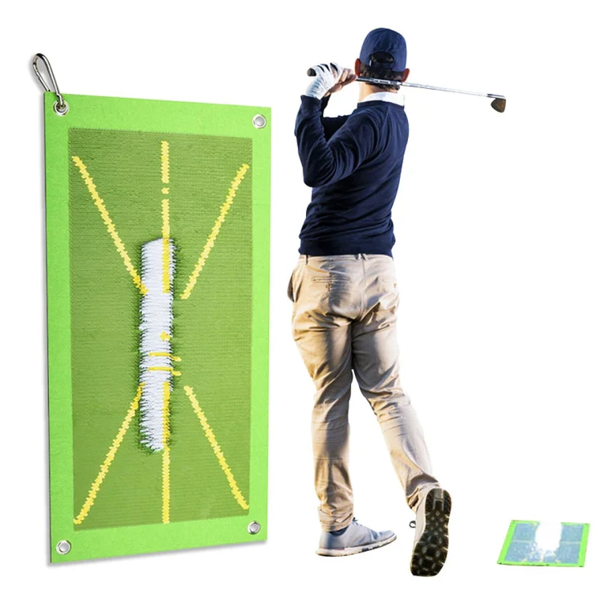 Golf Training Mat – Precision Swing Detection Divot Mat – Indoor and Outdoor Practice Tool for Perfect Swing