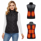 Women's Heated Gilet | 9 Heating Zones, Rechargeable & Lightweight for Cold Weather Adventures