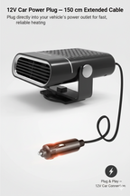 Portable Car Heater | Versatile 4-in-1 Fan for Heating, Cooling, and Defrosting Windshields - 12V connection