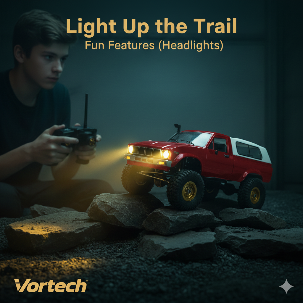 Off-Road RC Crawler 4WD – Rugged Trail Truck | Controlled 3 MPH Rock Crawling