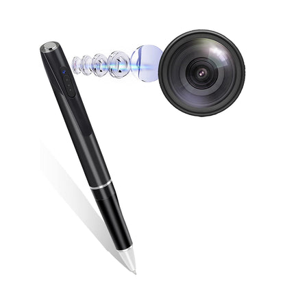 Mini Camera Pen | Wearable Digital Voice & Video Recorder for Business Conferences – Pocket-Sized Security Cam