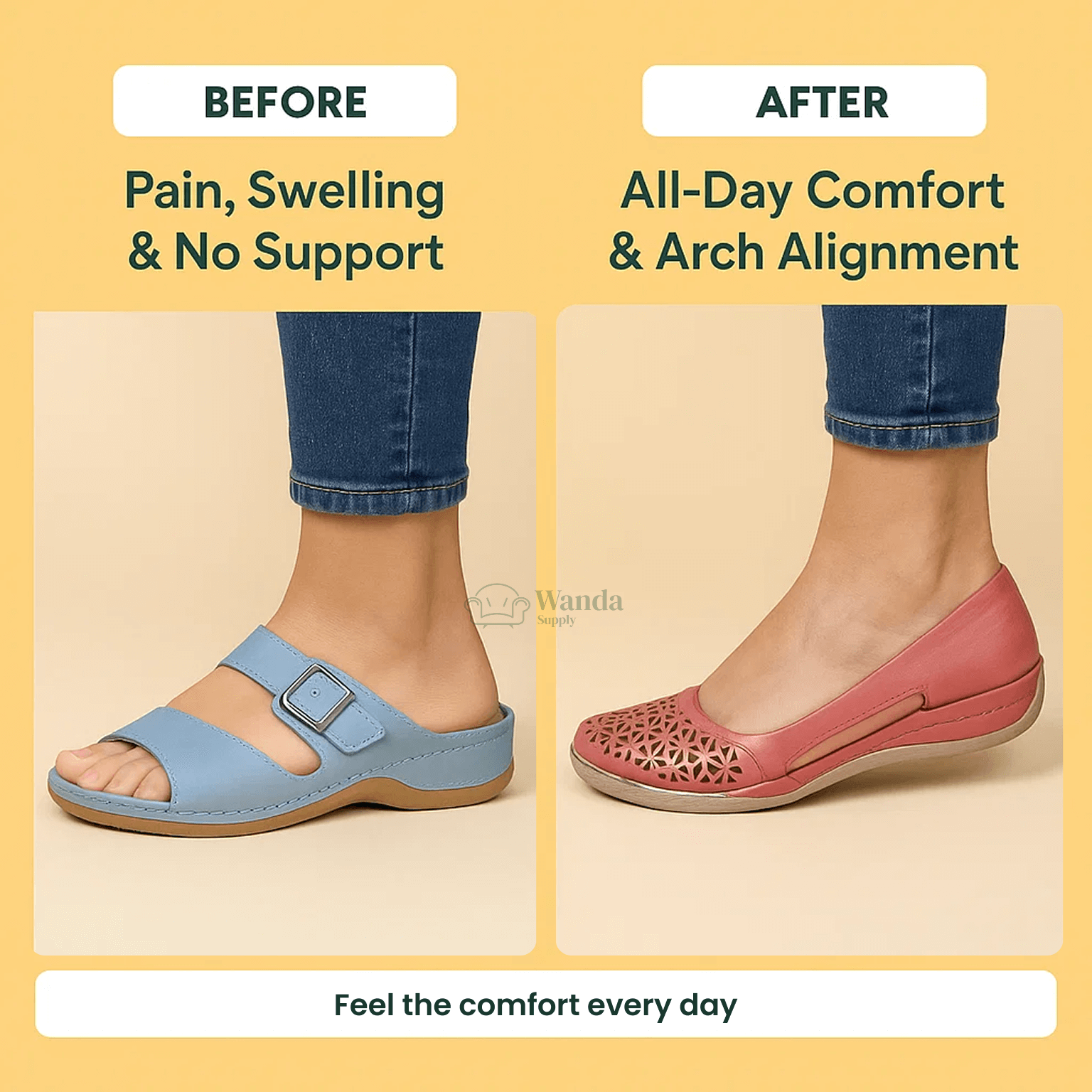 Women’s Breathable Orthopedic Sandals | Arch Support, Lightweight Design & Ideal for All-Day Comfort