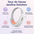 Double Chin Reducing Massager | E.M.S. & LED Light Therapy for Facial Sculpting and Contoured Jawline at Home