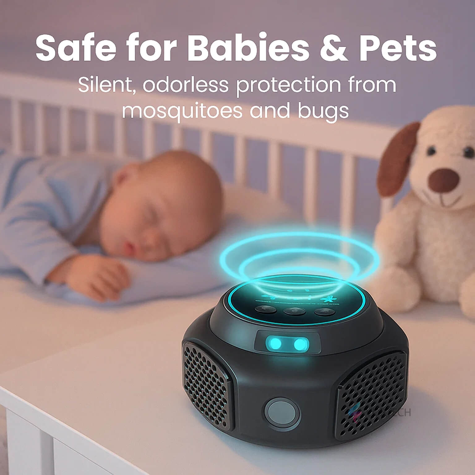 Plug-In Ultrasonic Rat Repellent | 4-Speaker Electronic Rodent Deterrent for Indoor Use – Silent, Chemical-Free & 3200 sq. ft. Coverage