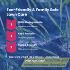 Biodegradable Grass Seed Mat | All-in-One Growth System for Quick Results in Gardens, Yards & Slopes