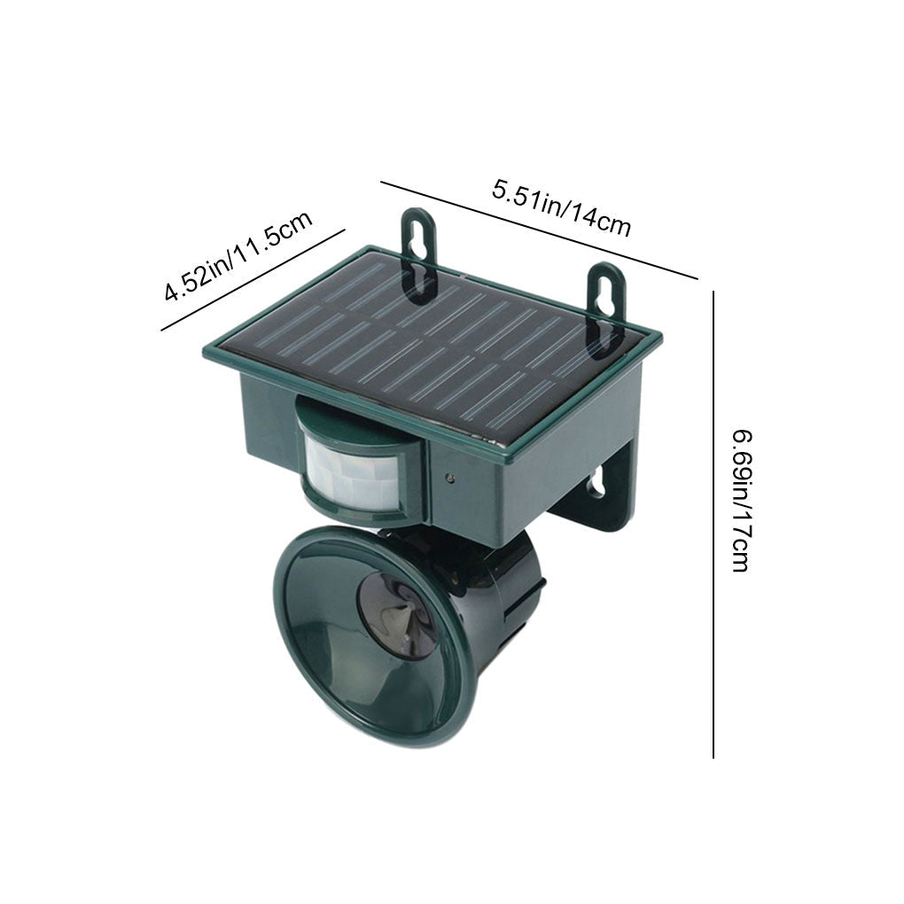 Motion Sensor Bird Deterrent | Effective Pigeon Repeller with Sound Scarer for Gardens & Outdoor Spaces