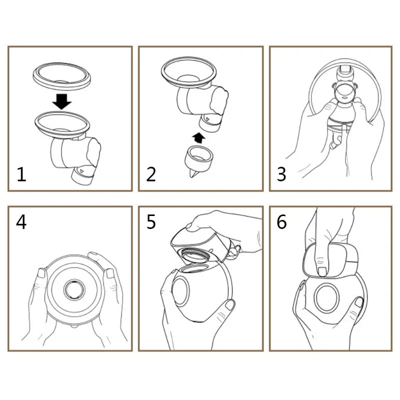 Wearable Electric Breast Pump | USB Rechargeable, Hands-Free & Silent for On-the-Go Breastfeeding
