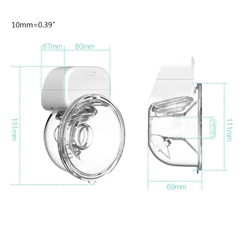 Wearable Electric Breast Pump | USB Rechargeable, Hands-Free & Silent for On-the-Go Breastfeeding