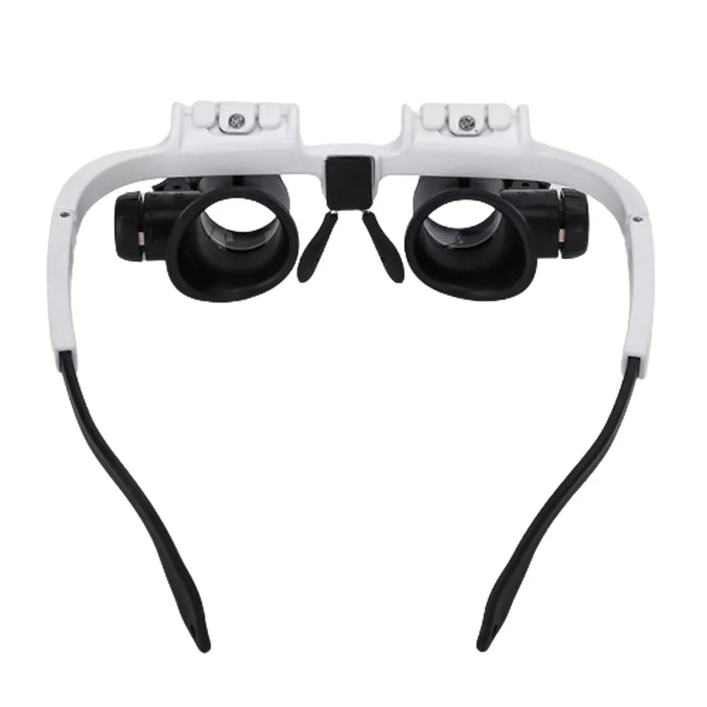 LED Magnifier Glasses with Adjustable Lens – High Precision for Detailed Work, Crafts, and Hobbies