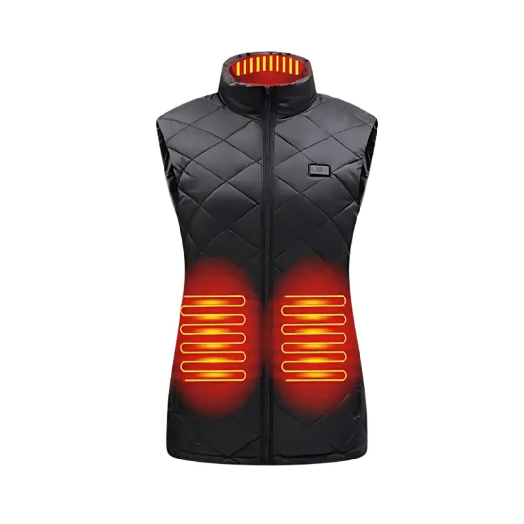 Women's Heated Gilet | 9 Heating Zones, Rechargeable & Lightweight for Cold Weather Adventures