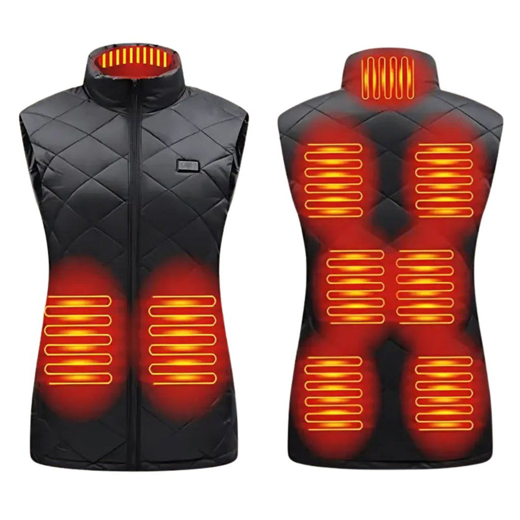 Women's Heated Gilet | 9 Heating Zones, Rechargeable & Lightweight for Cold Weather Adventures