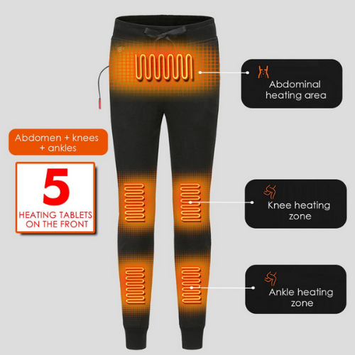 Heated Underwear Pants | Rapid Heating, 3-Level Temperature Control & Comfortable for Cold Weather Wear