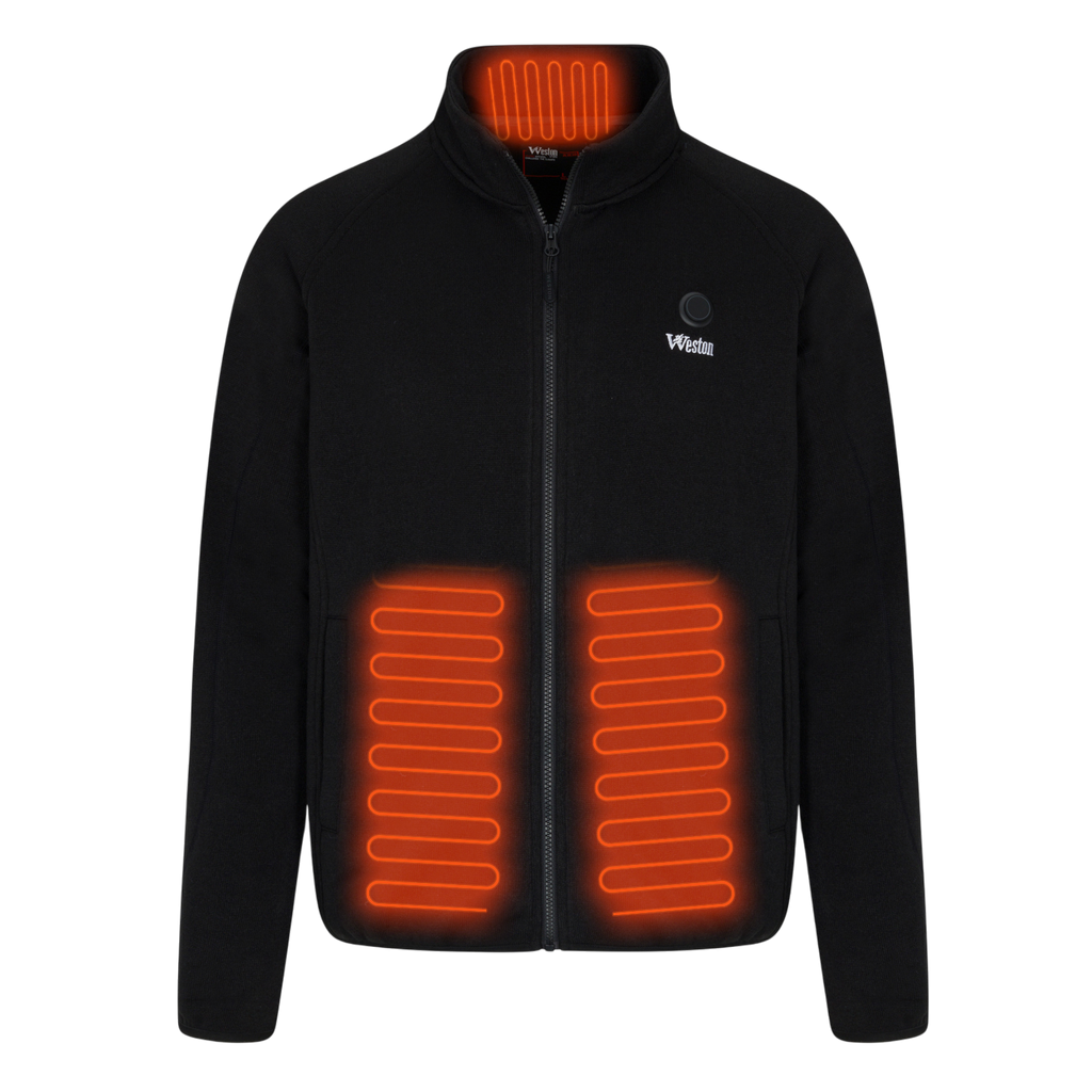 Heated Fleece Jacket | Ultra-Soft, Breathable & Rechargeable with 3 Heat Settings for Men