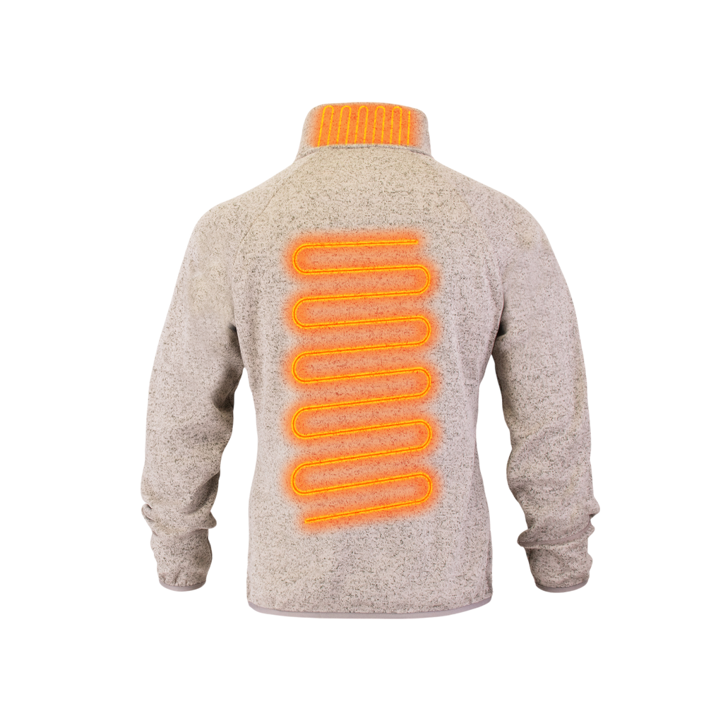 Heated Fleece Jacket | Ultra-Soft, Breathable & Rechargeable with 3 Heat Settings for Men