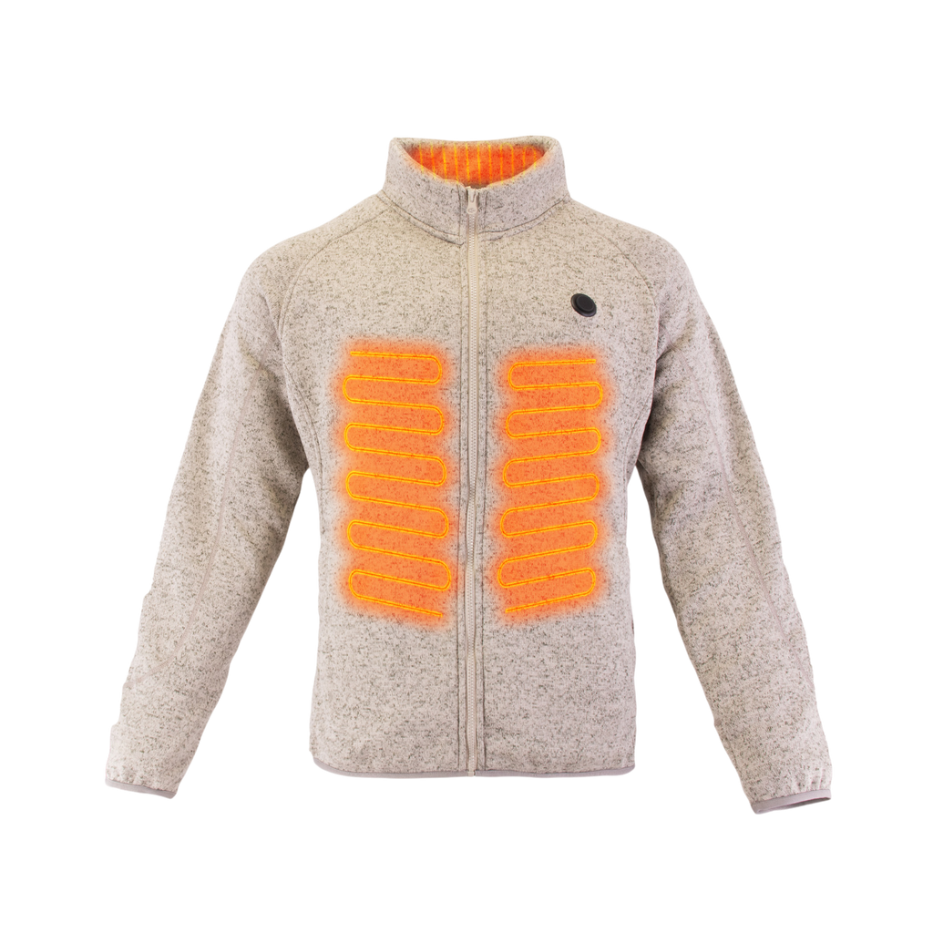Heated Fleece Jacket | Ultra-Soft, Breathable & Rechargeable with 3 Heat Settings for Men