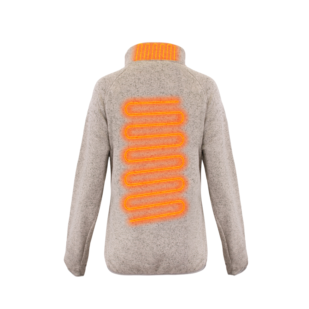 Heated Fleece Jacket | Ultra-Soft, Breathable & Rechargeable Battery for Women