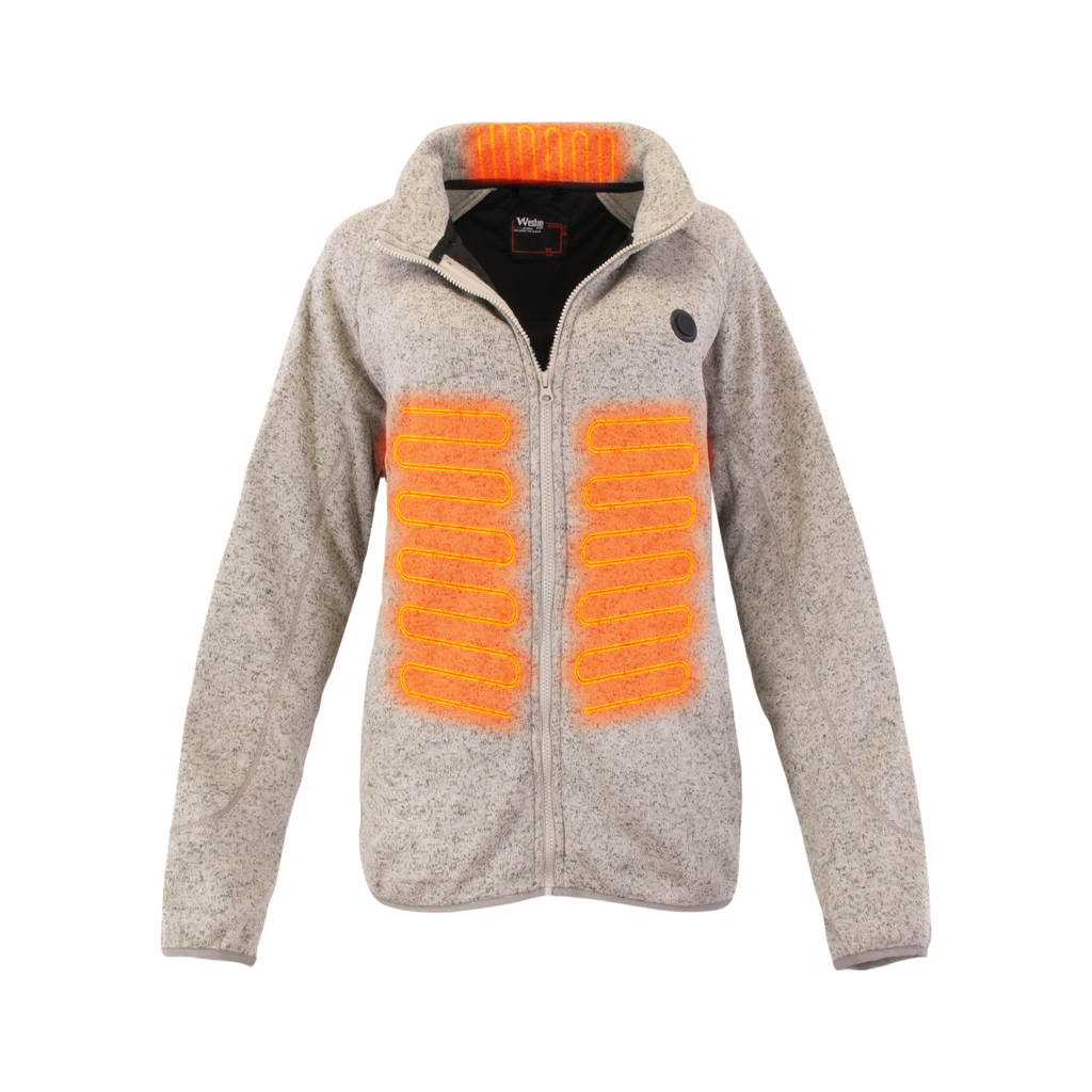 Heated Fleece Jacket | Ultra-Soft, Breathable & Rechargeable Battery for Women