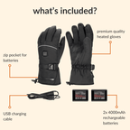 Electric Heated Gloves | Rechargeable, Waterproof & Touchscreen-Compatible for Skiing, Motorcycling & Outdoor Activities