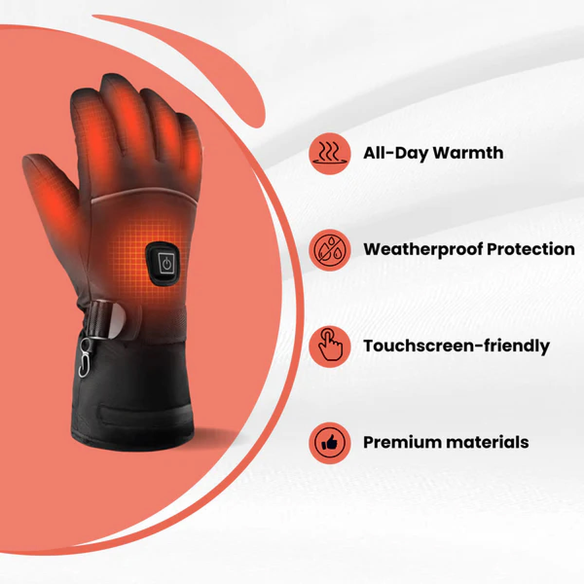 Heated Gloves – Slightly Inflated USB Rechargeable Electric Gloves for Extra Warmth