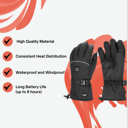 Heated Gloves – Slightly Inflated USB Rechargeable Electric Gloves for Extra Warmth