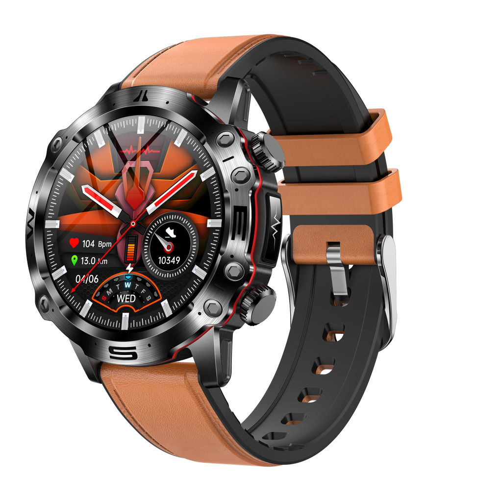 ECG Health Smartwatch | Blood Pressure, Blood Sugar Monitoring & Bluetooth Calls for Sports and Fitness Tracking