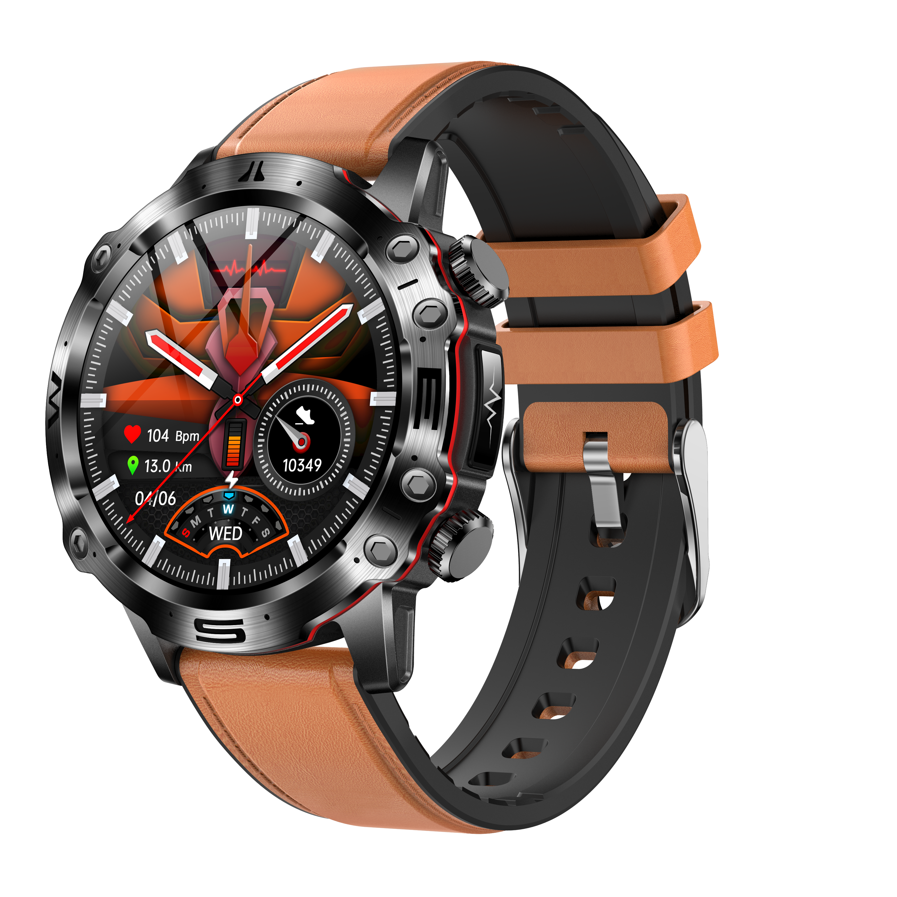 ECG Health Smartwatch | Blood Pressure, Blood Sugar Monitoring & Bluetooth Calls for Sports and Fitness Tracking