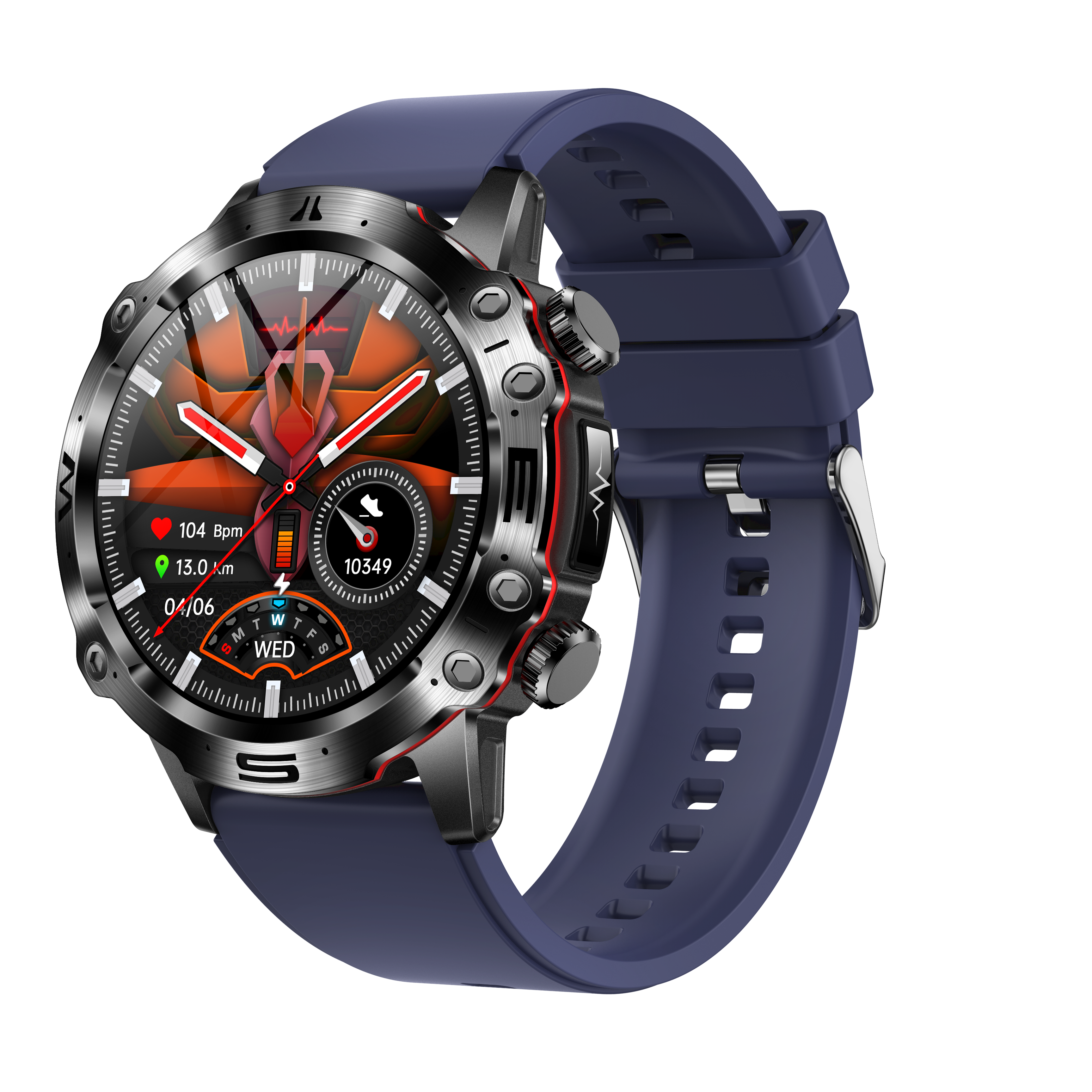 ECG Health Smartwatch | Blood Pressure, Blood Sugar Monitoring & Bluetooth Calls for Sports and Fitness Tracking