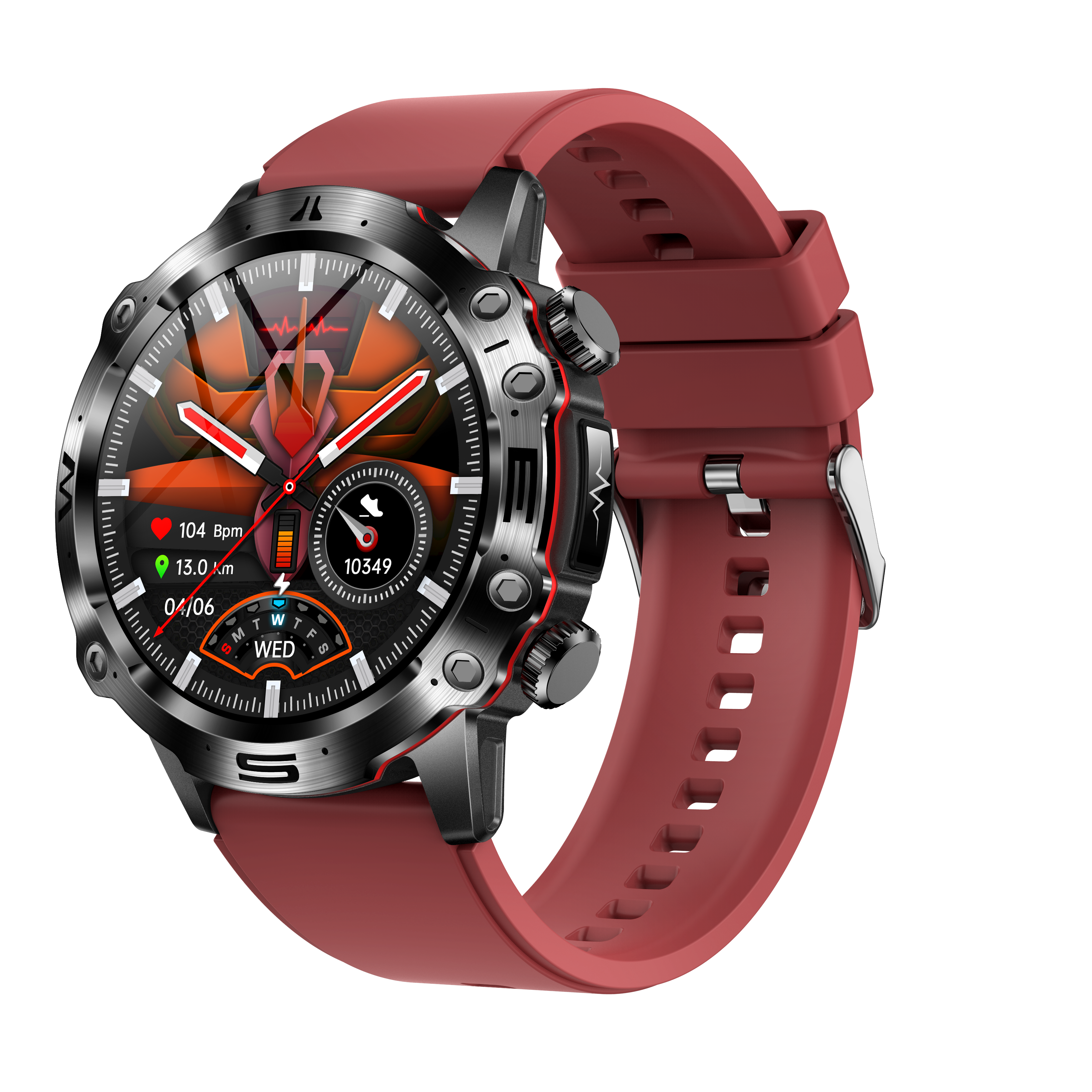 ECG Health Smartwatch | Blood Pressure, Blood Sugar Monitoring & Bluetooth Calls for Sports and Fitness Tracking
