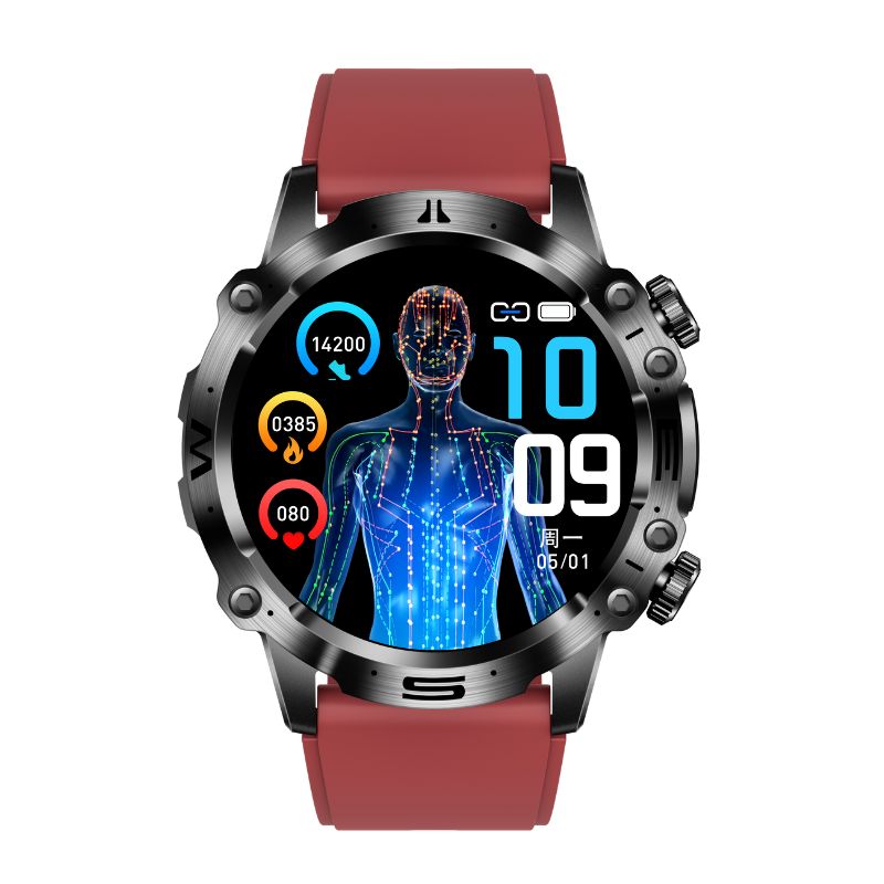 ECG Health Smartwatch | Blood Pressure, Blood Sugar Monitoring & Bluetooth Calls for Sports and Fitness Tracking