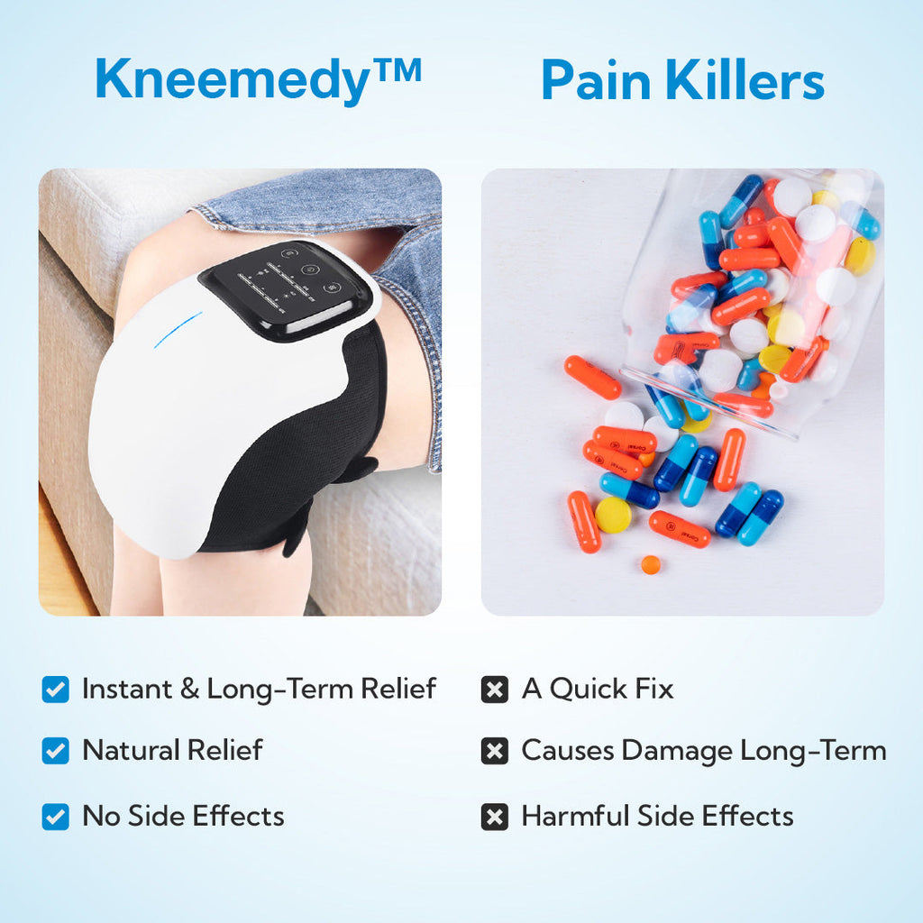 Knee Massager with Heat Therapy | Pain Relief & Joint Recovery - Portable Heated Knee Massage for Comfort & Mobility