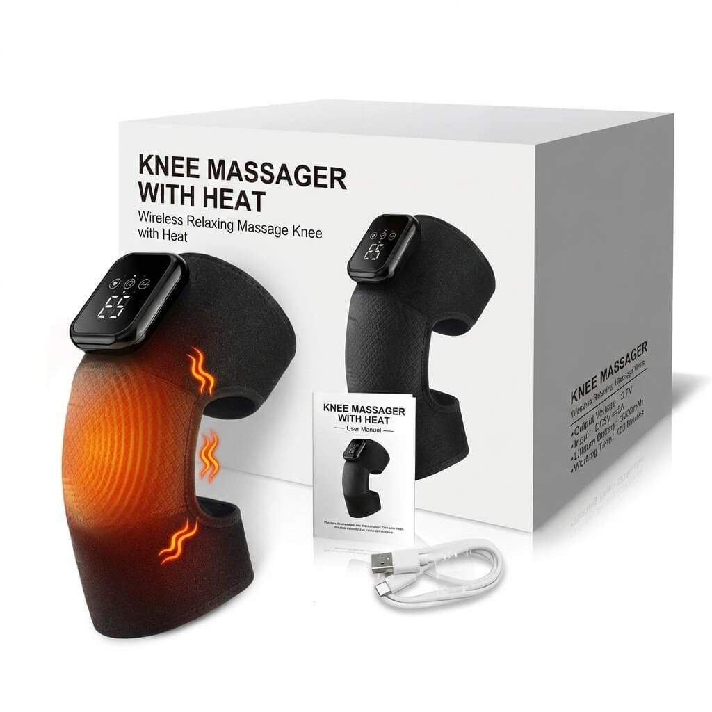 Knee Massager with Heat – 3 Heat & 3 Vibration Modes
