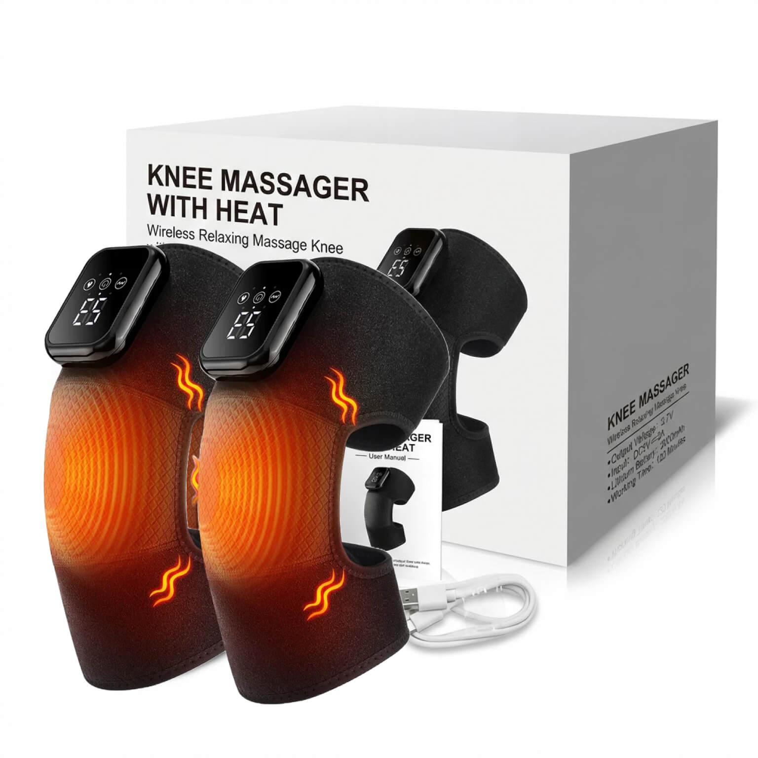 Knee Massager with Heat – 3 Heat & 3 Vibration Modes
