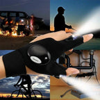 LED Fingerless Gloves with Waterproof Lights - Ideal for Working, Cycling, Hiking, Survival, and Camping